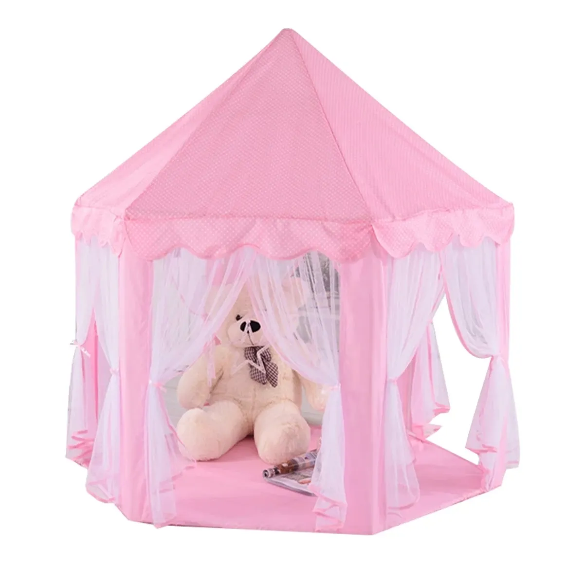 GENERICO - Carpa Infantil Castillo Princesa Rosada