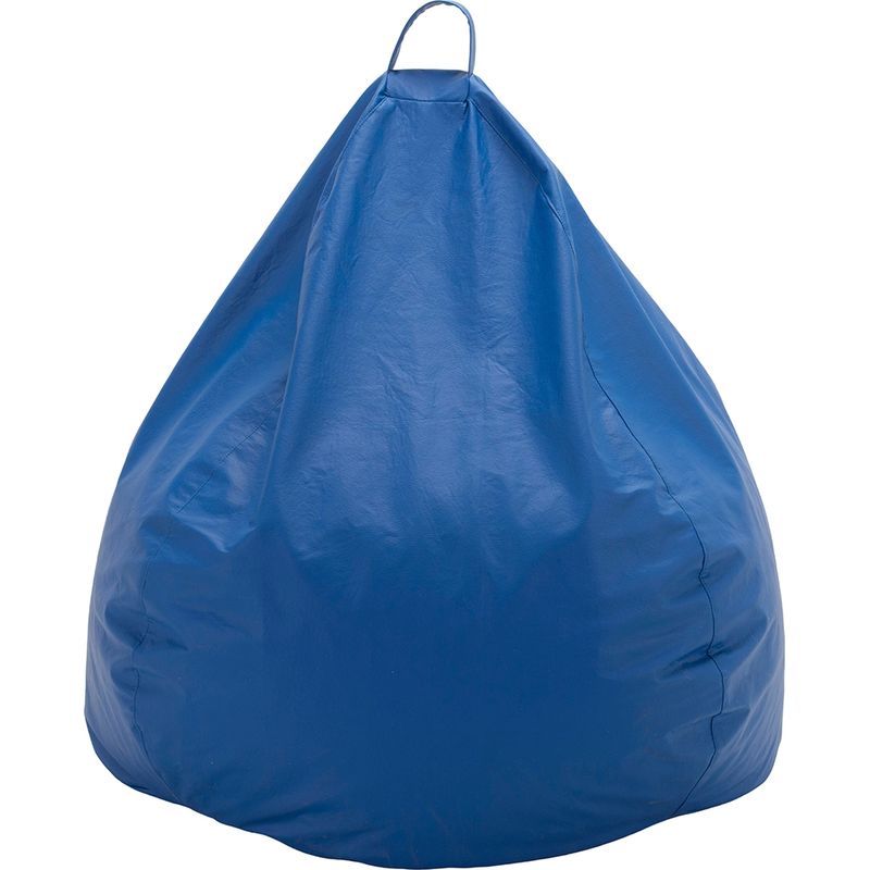 GENERICO - Pouf Pera Infantil Azul Eco Cuero 60x50x50 cm Máxima Design