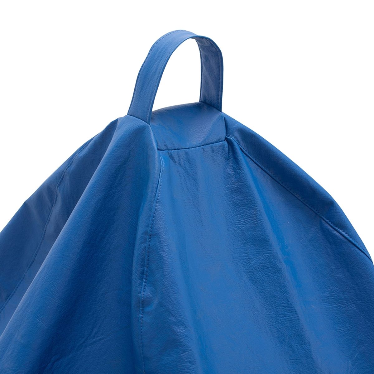 GENERICO - Pouf Pera Infantil Azul Eco Cuero 60x50x50 cm Máxima Design