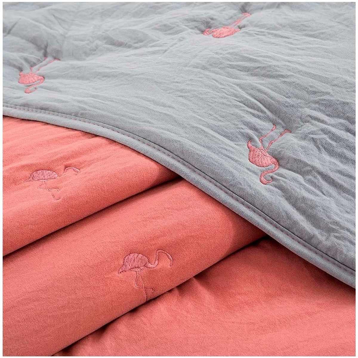 GENERICO - Cubrecama de Algodon Flamingo SG 15p.