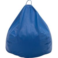 Pouf Pera Eco Cuero Azul 100x80x80 cm Máxima Design