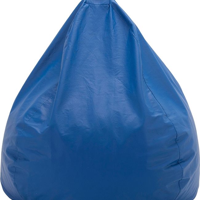 GENERICO - Pouf Pera Eco Cuero Azul 100x80x80 cm Máxima Design