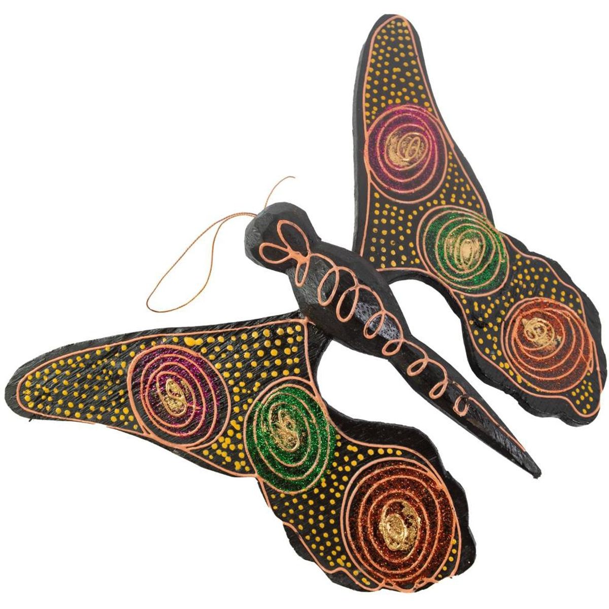 PROPLASTIC - SET TRES MARIPOSAS MADERA
