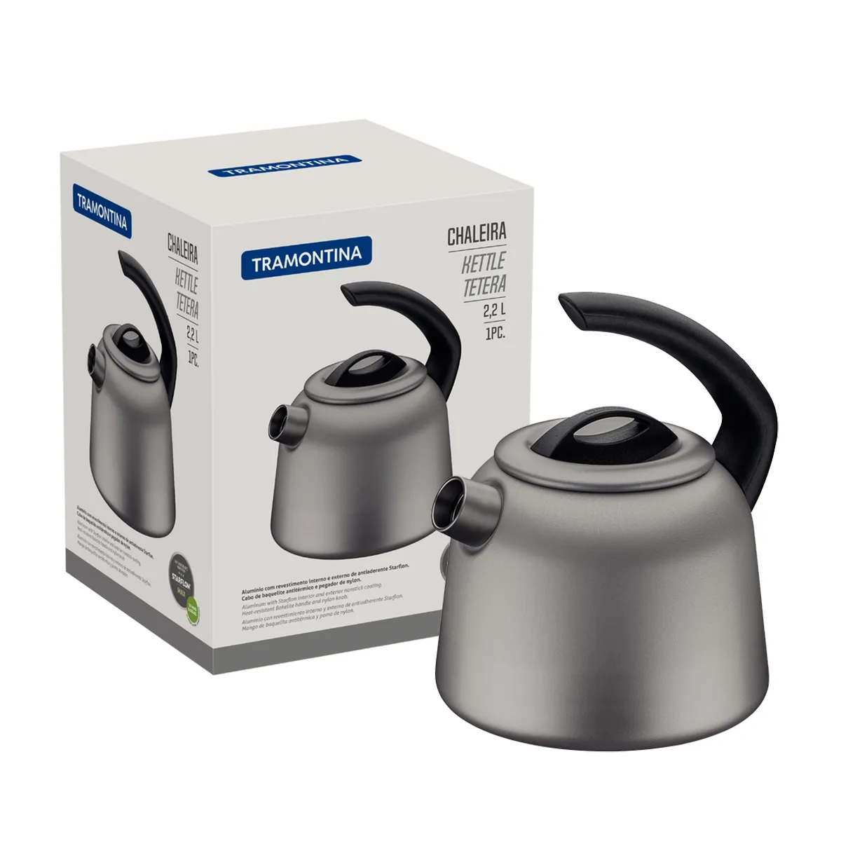 TRAMONTINA - Tetera Tramontina Grafito 2,2lt