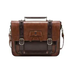 ECOSUSI - Bolso & bandolera BRIEFE para laptop de 13” – café