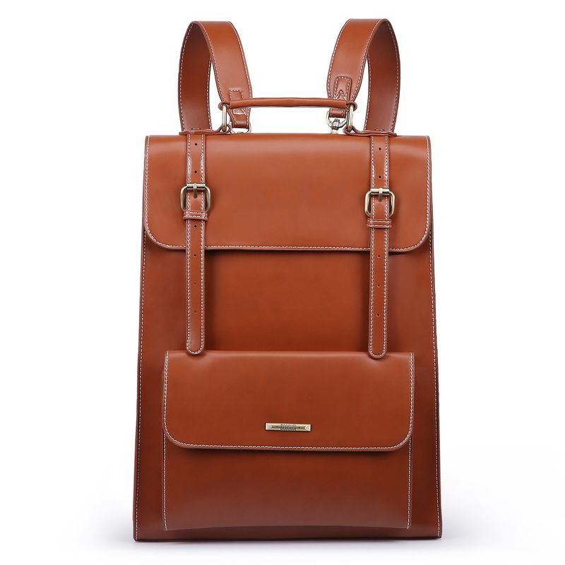 ECOSUSI - Ecosusi Mochila Vintage Camellia para Notebook 15.6 pulg - Marrón