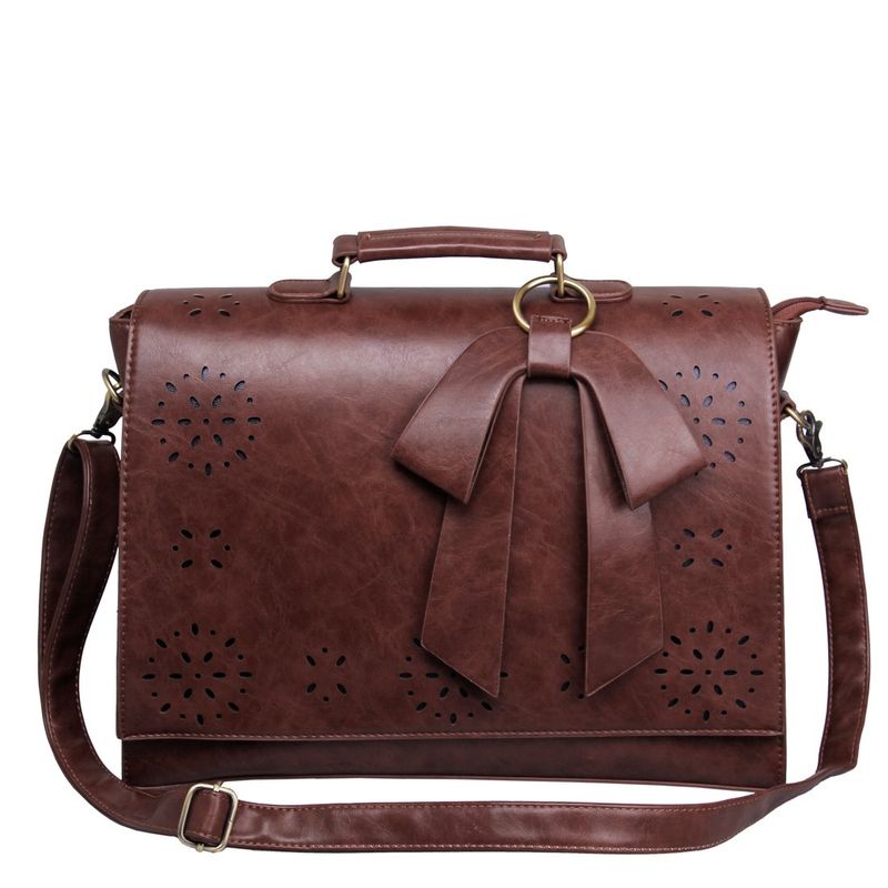 ECOSUSI - Ecosusi Maletín BOW para laptop 14" - Café