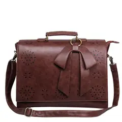 ECOSUSI - Maletín BOW para laptop 14" - Café