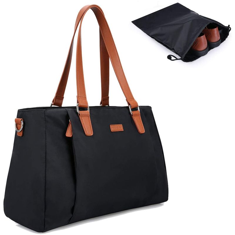 ECOSUSI - Ecosusi bolsa duffle con bolza de zapatos - negro