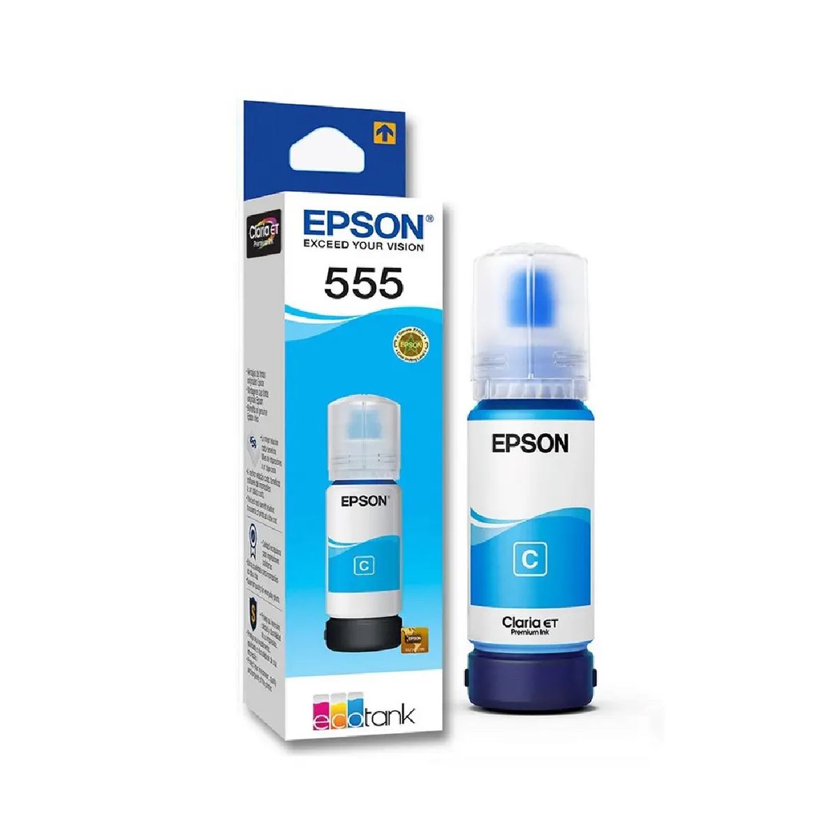 EPSON - Tinta Botella Epson T555 Color Cian de 70ml EPSON