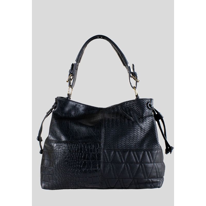 MAILEA - Cartera ecocuero 1 manilla para mujer negro