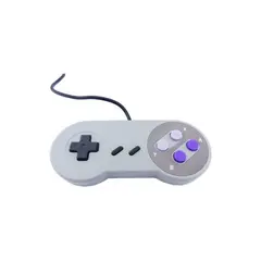 GENERICO - Control Joystick Usb Tipo Consola Retro 16-bits 8 Botones