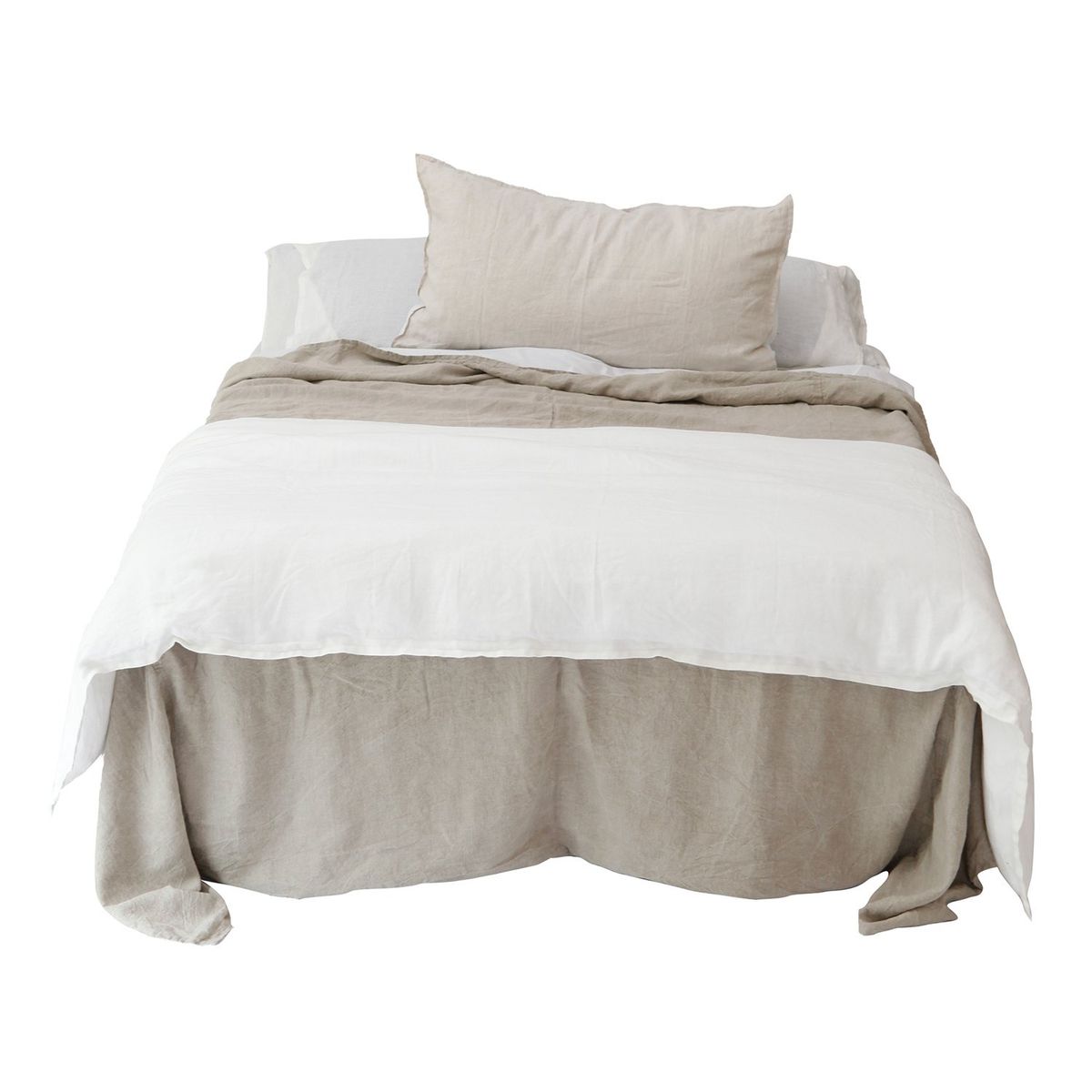 NATURALINO - Piecera Lino Maxi - 245x100 cms - Blanco - Naturalino