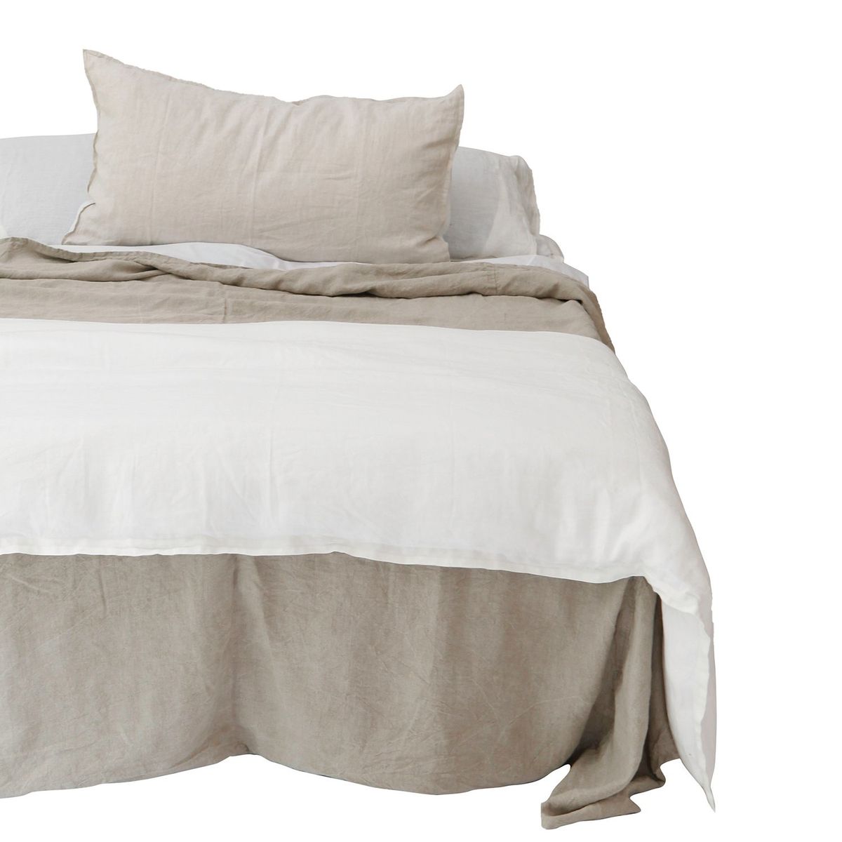 NATURALINO - Piecera Lino Maxi - 245x100 cms - Blanco - Naturalino