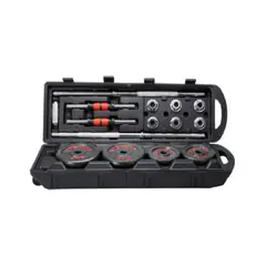 IBIKES - Set De Mancuernas Y Barra 50 Kg Maleta