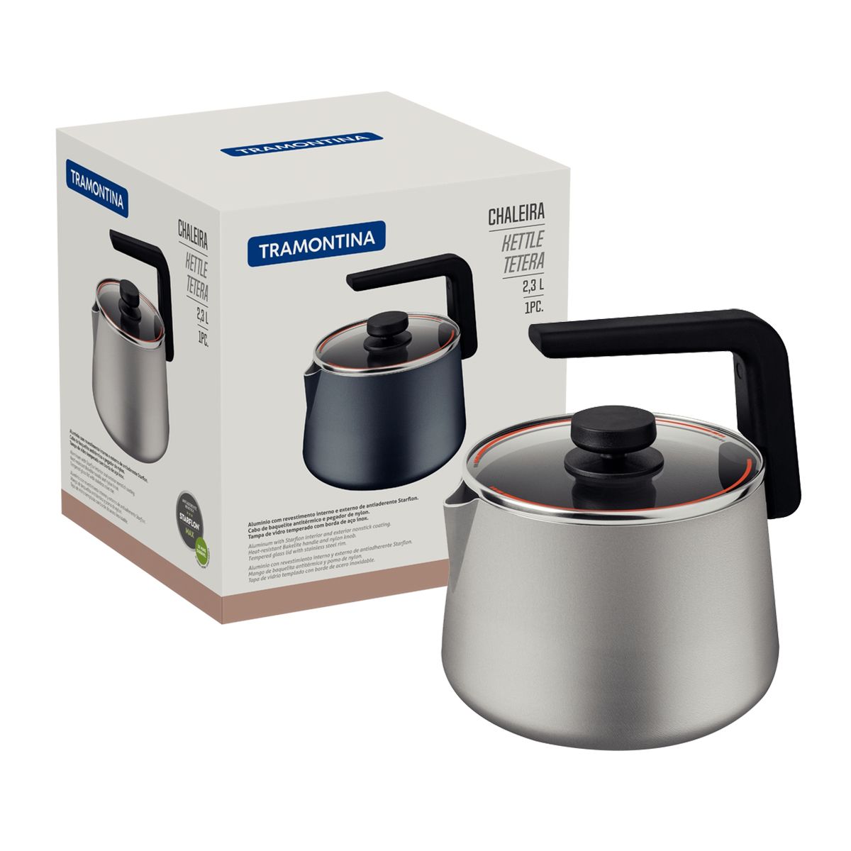 TRAMONTINA - Tetera Tramontina Blanquecino 2,3 litros