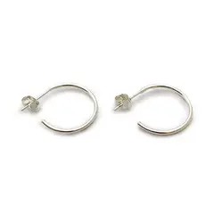 ANDREA COGGIOLA JOYAS - Aros Argolla 20mm Plata Fina 925