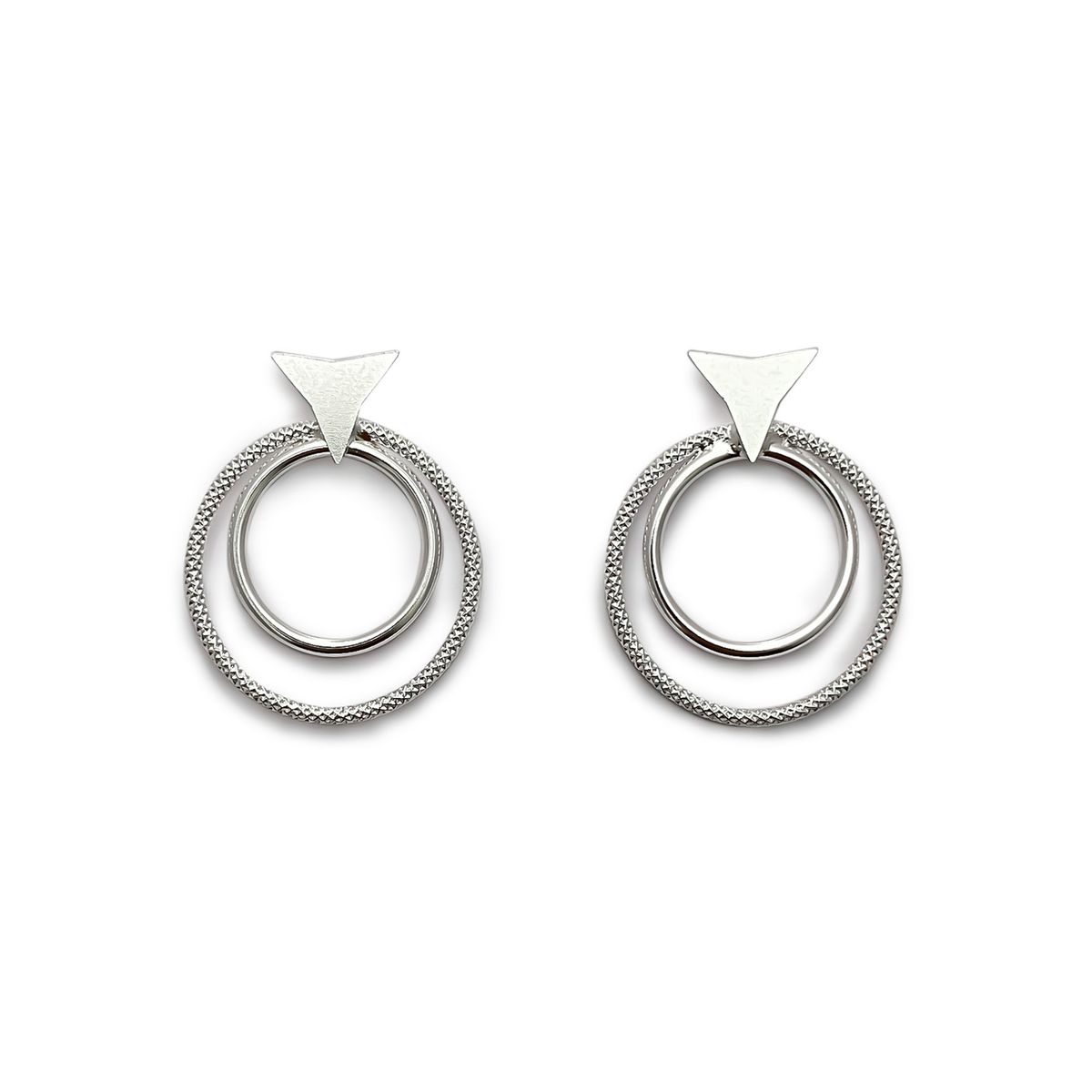 COGGIOLA - Aros Doble Circulo Plata Fina 925