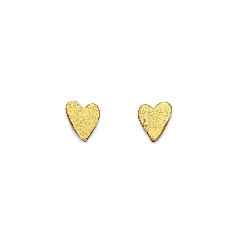 ANDREA COGGIOLA JOYAS - Aros Corazón Tierno Enchapado Oro 18K