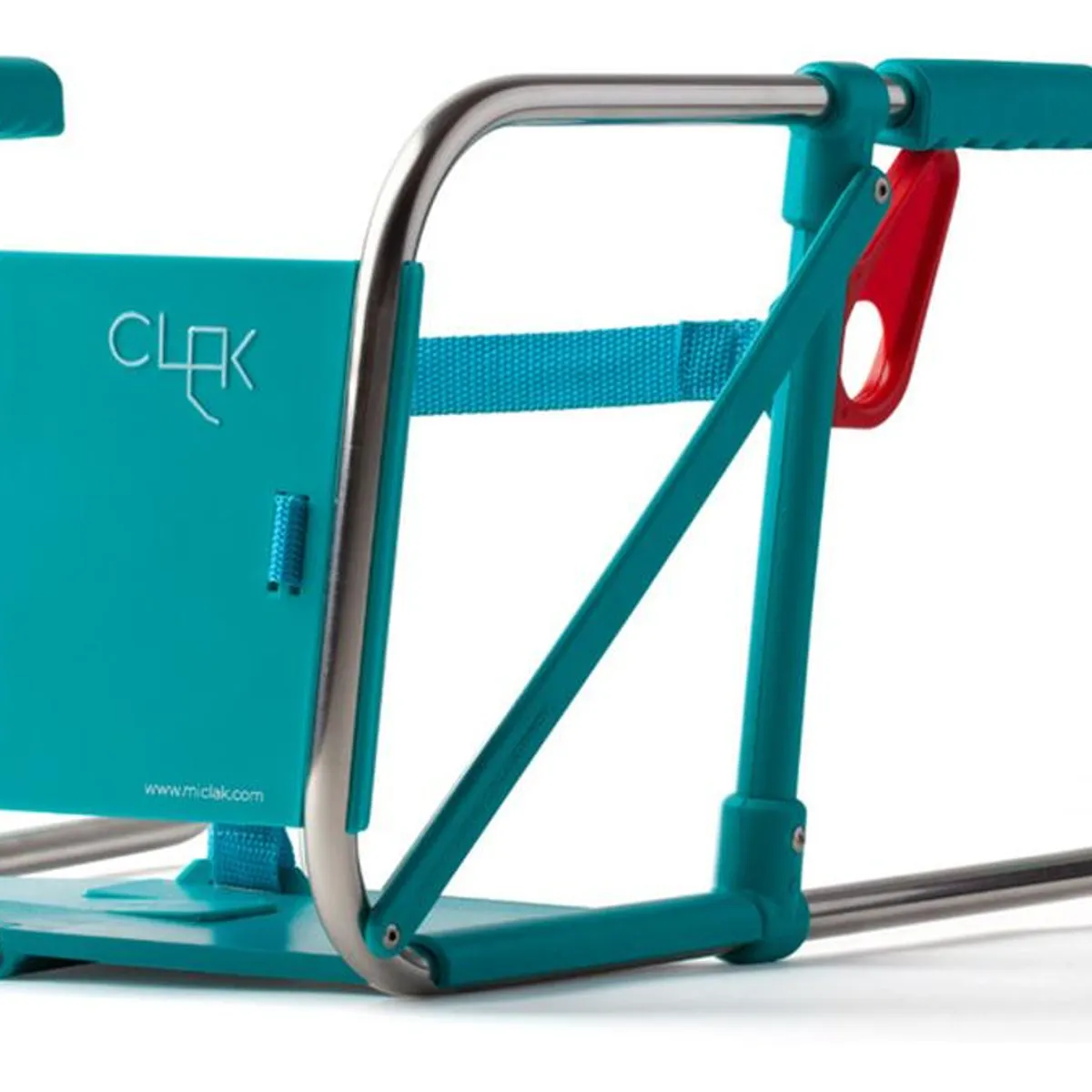 CLAK - Silla de Comer Plegable Niño Turquesa Clak.