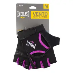EVERLAST - Guantes Fitness Vento Negro/Rosado Mujer