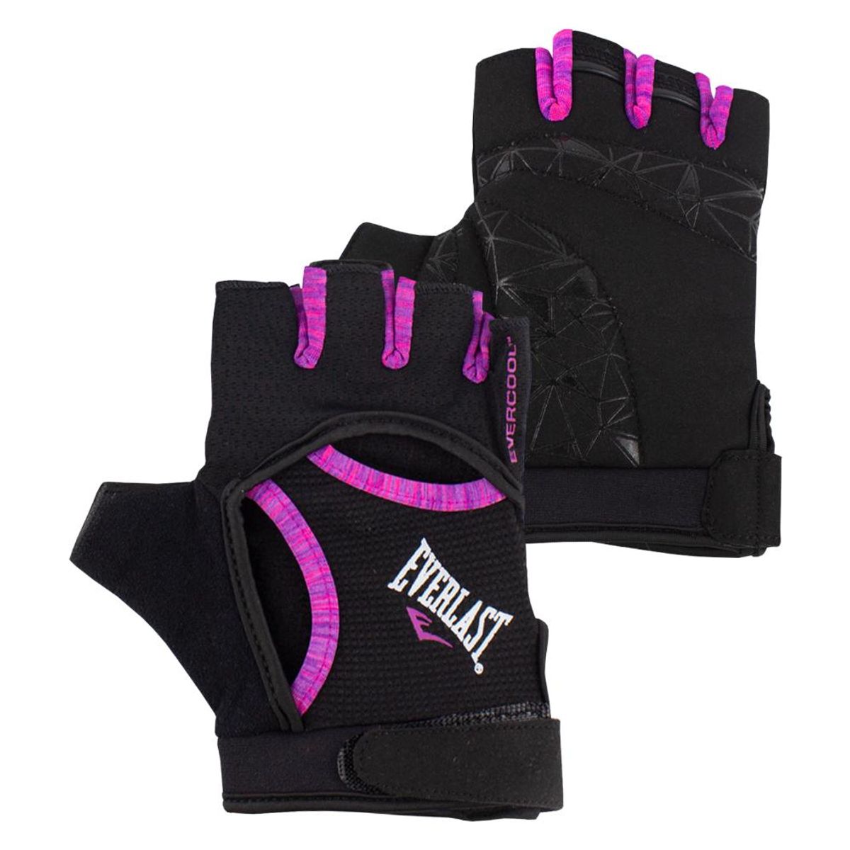 EVERLAST - Guantes Fitness Vento Negro/Rosado Mujer Everlast EVERLAST