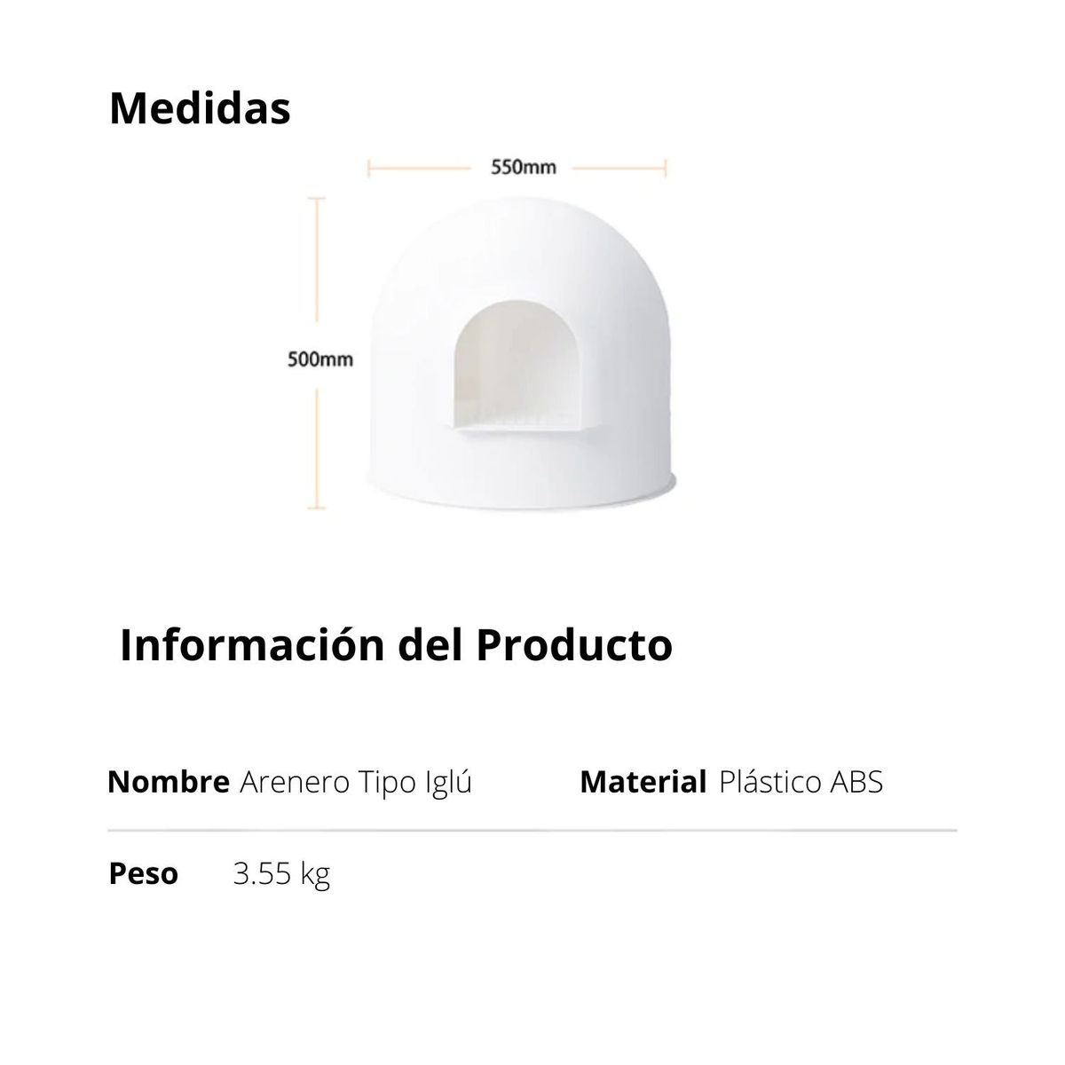 PIDAN - Pidan- Iglú - Caja de arena para gatos.