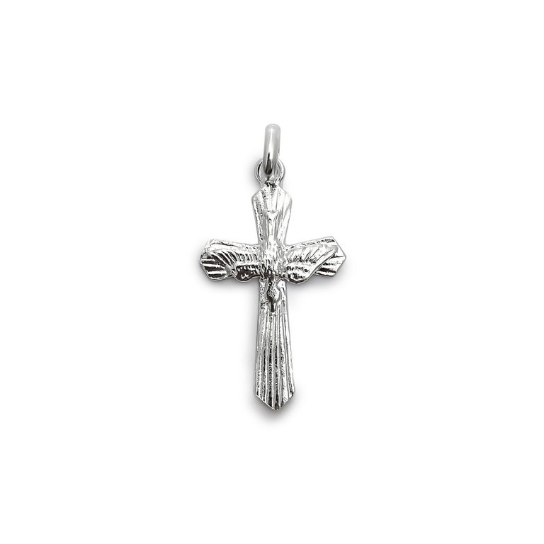 Colgante Cruz Espiritu Santo Plata Fina 925 Plateado TALLA UNICA