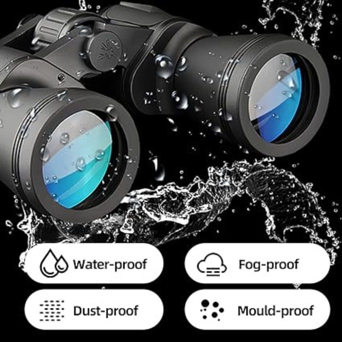 CHILE TENDENCIA - Binoculares Prismáticos Zoom Ajustable Semi Profesional