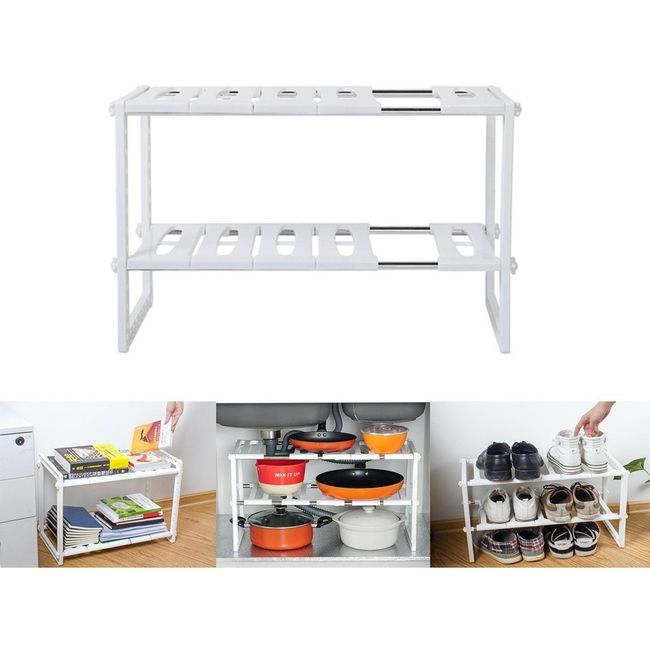 GENERICO - Estante Ajustable Organizador Multiuso Cocina Baño