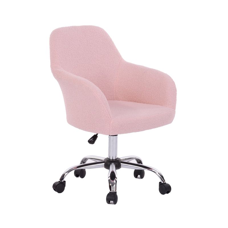 NOVAHUS - Silla de Escritorio Sherpa Rosado
