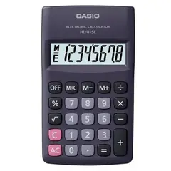 CASIO - CALCULADORA BOLSILLO HL-815LBK NEGRA