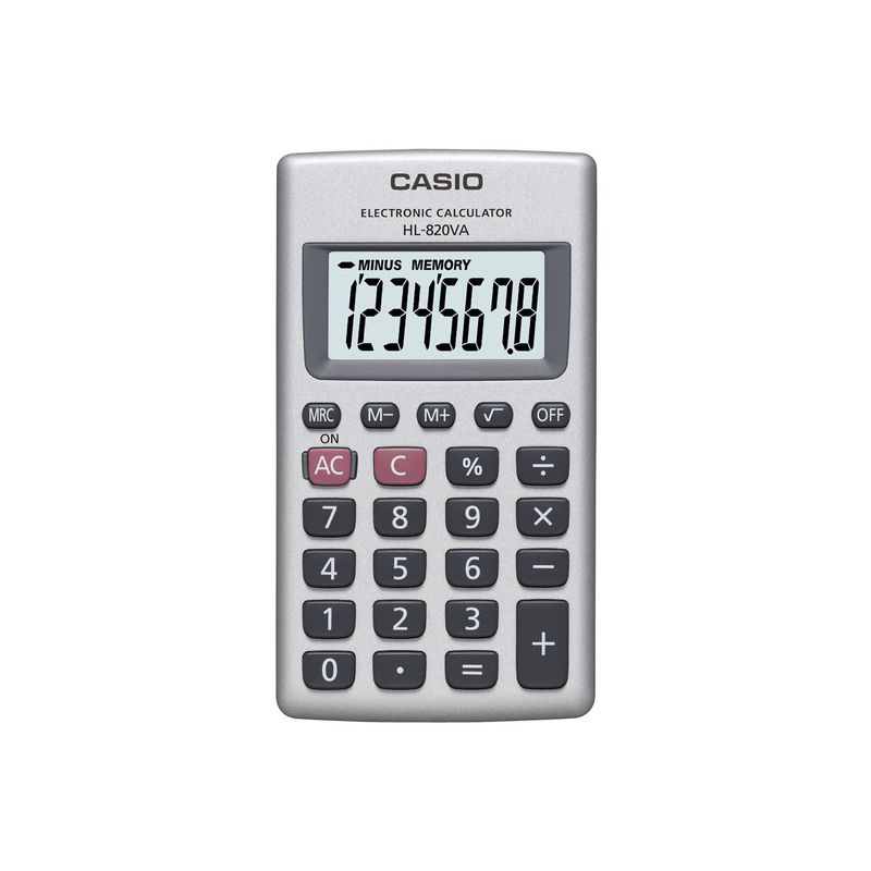CASIO - CALCULADORA BOLSILLO CASIO HL820VA