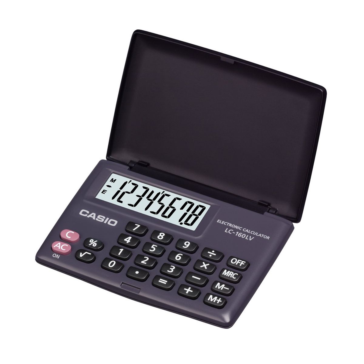 CASIO - CALCULADORA BOLSILLO CASIO LC-160LVBK NEGRA