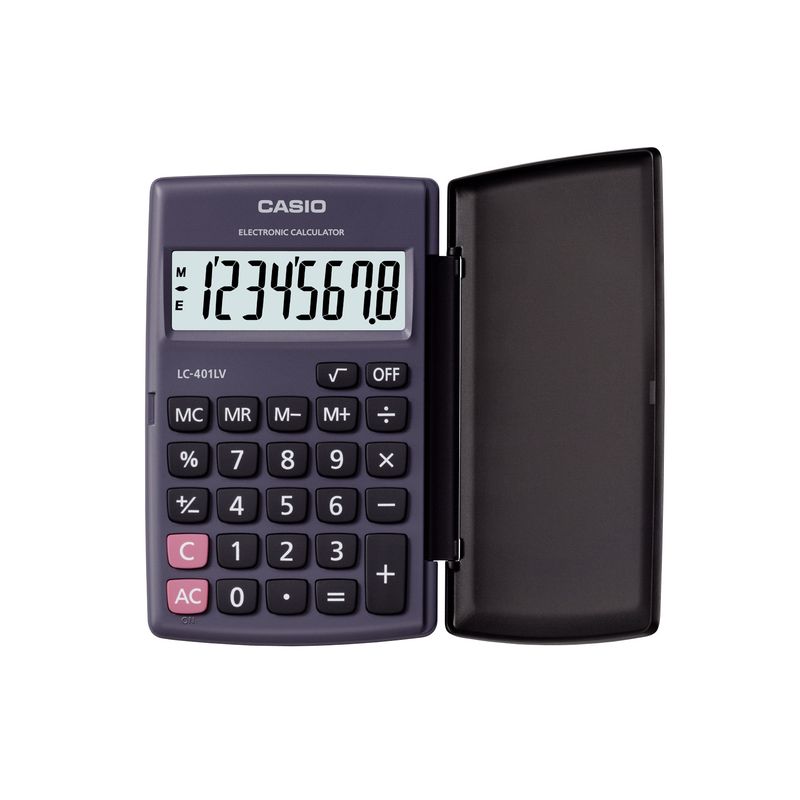 CASIO - CALCULADORA BOLSILLO CASIO LC401LV NEGRA