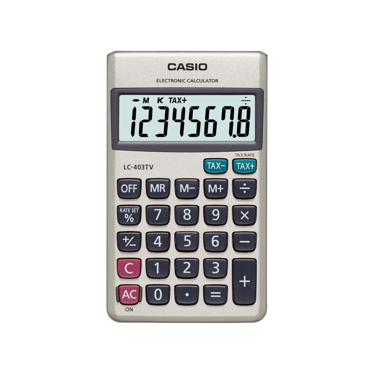 CASIO - CALCULADORA BOLSILLO CASIO LC-403TV