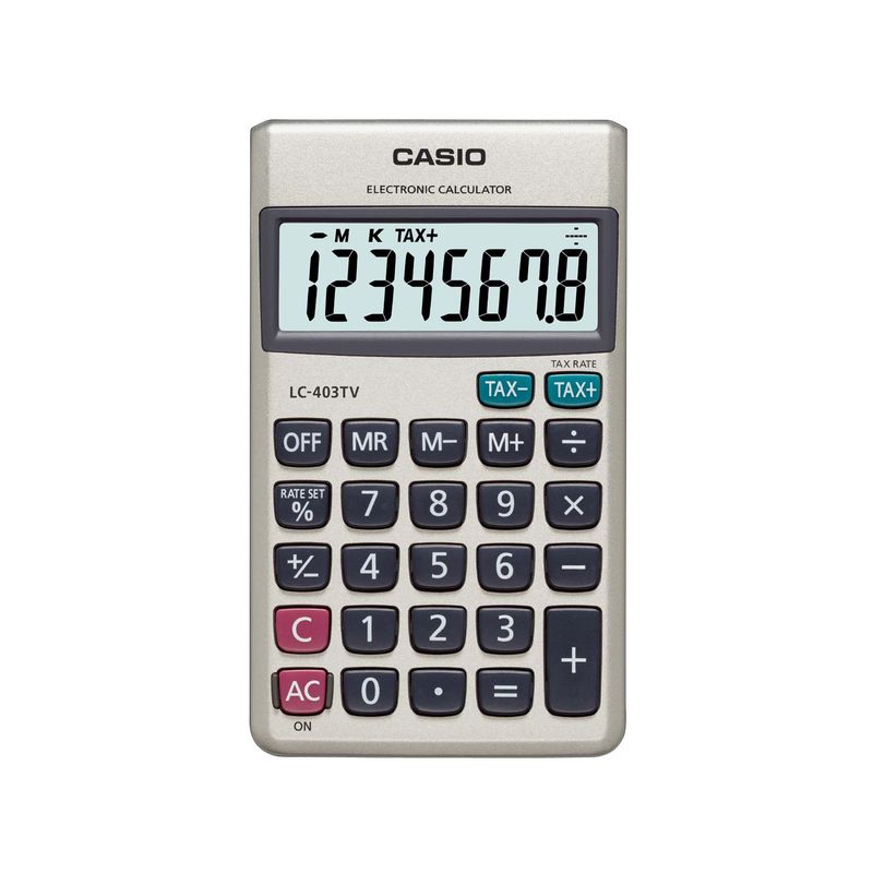 CASIO - CALCULADORA BOLSILLO CASIO LC-403TV
