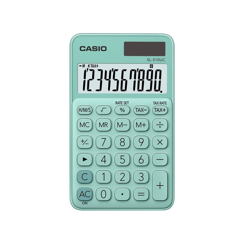 CASIO - CALCULADORA BOLSILLO CASIO SL-310UC-GN VERDE