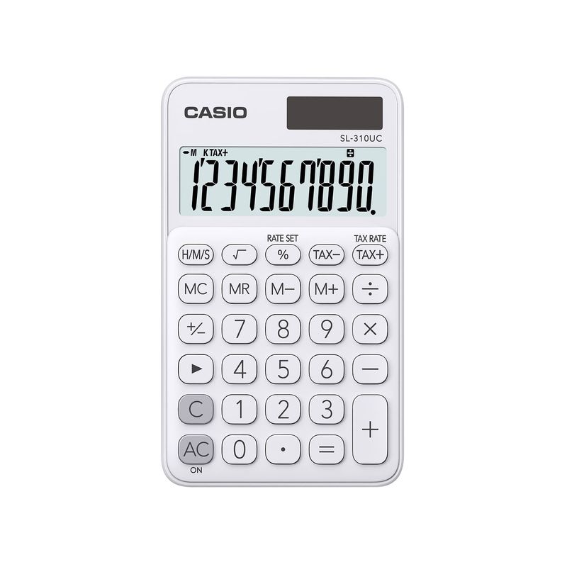 CASIO - CALCULADORA BOLSILLO CASIO SL-310UC-WE BLANCA