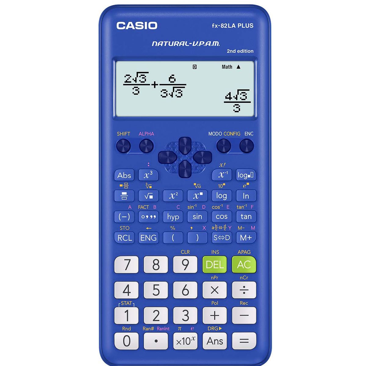 CASIO - CALCULADORA CIENTIFICA CASIO FX-82LAPLUS-BU AZUL