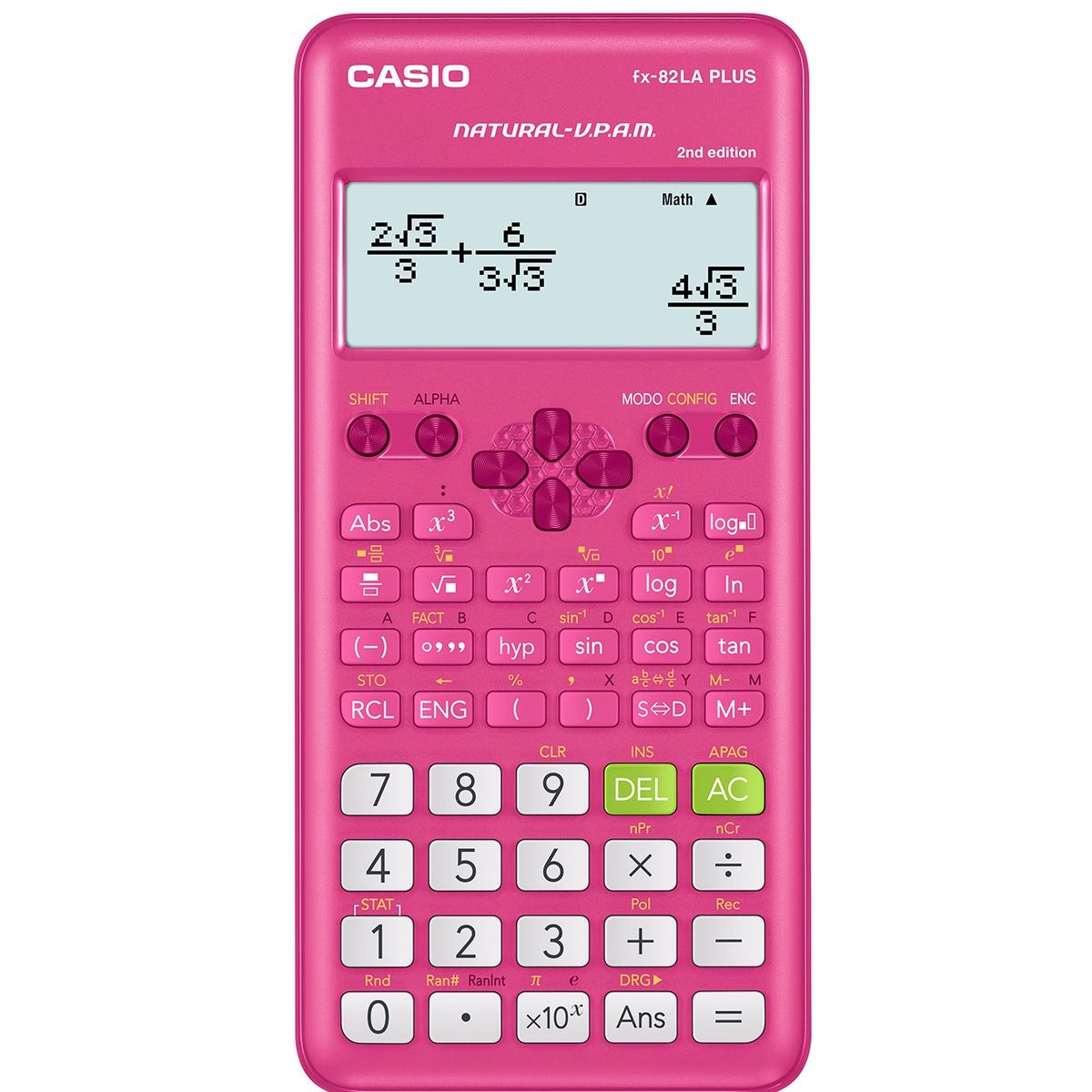 CASIO - CALCULADORA CIENTIFICA CASIO FX82LAPLUSPK ROSADA