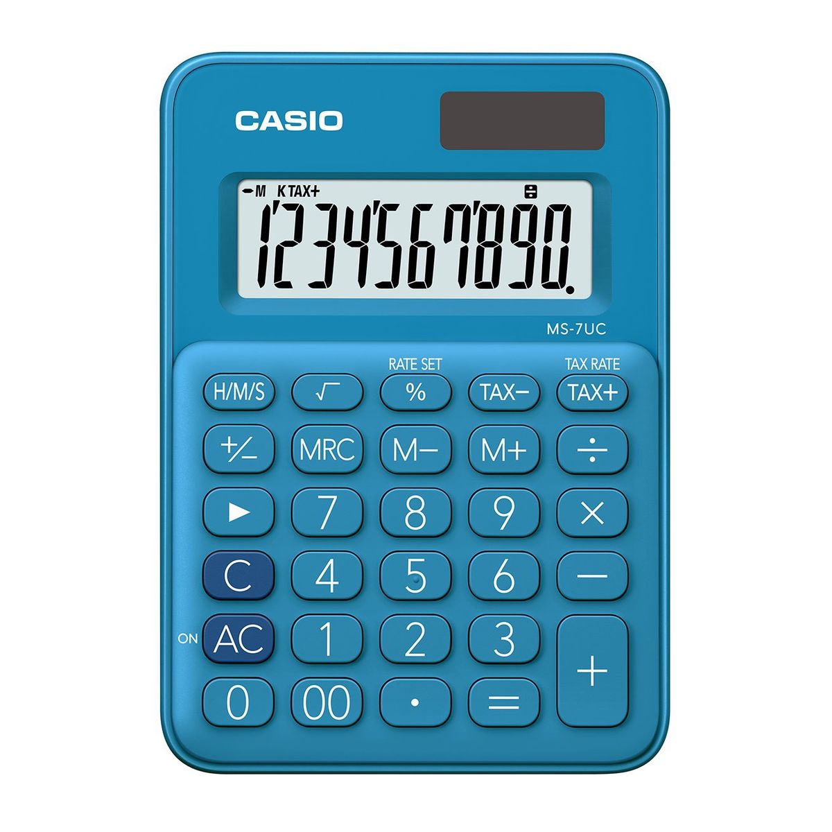 CASIO - CALCULADORA ESCRITORIO CASIO MS7UC AZUL