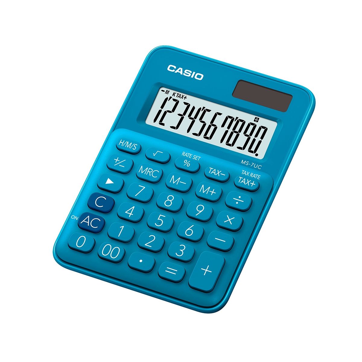 CASIO - CALCULADORA ESCRITORIO CASIO MS7UC AZUL