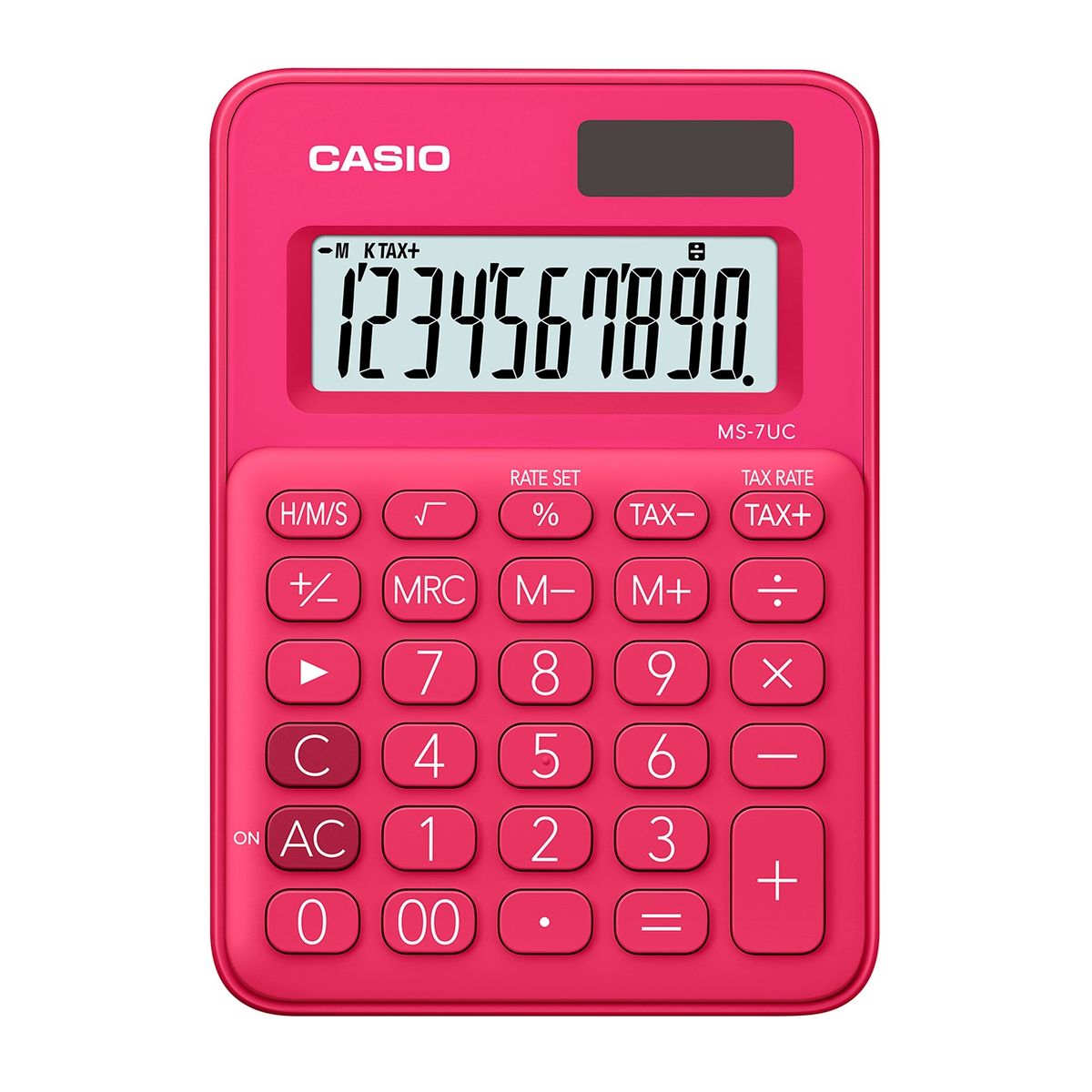 CASIO - CALCULADORA ESCRITORIO CASIO MS7UC ROSADA