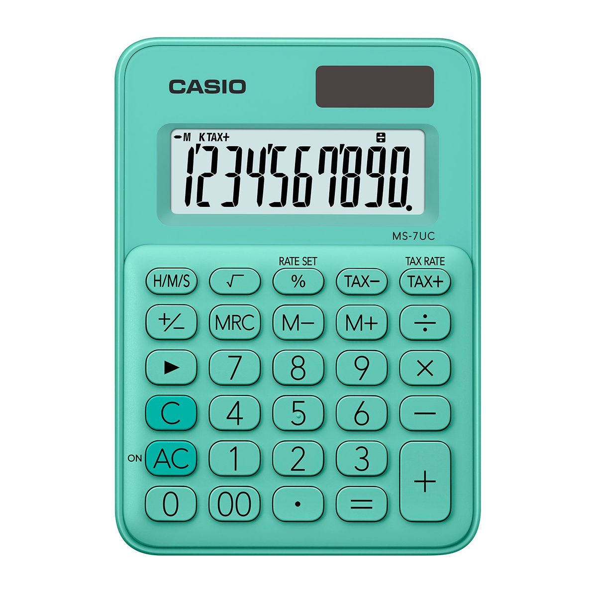 CASIO - CALCULADORA ESCRITORIO CASIO MS7UC VERDE