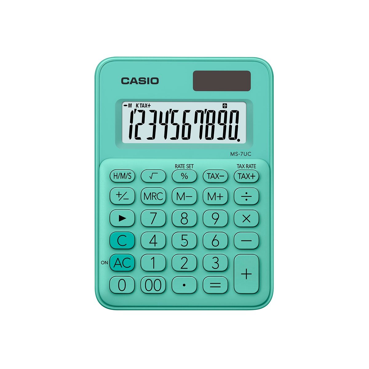 CASIO - CALCULADORA ESCRITORIO CASIO MS7UC VERDE