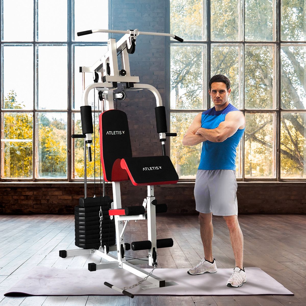 ATLETIS - Home Gym Multifuncional TF-7001 Gris