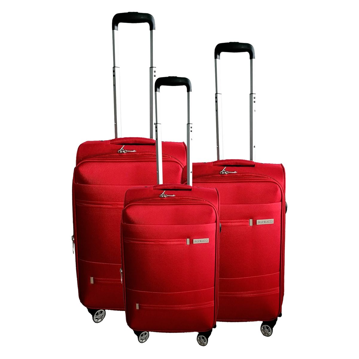 INSPIRACCI - Set de Maletas Blandas Támesis S  M L Rojo-
