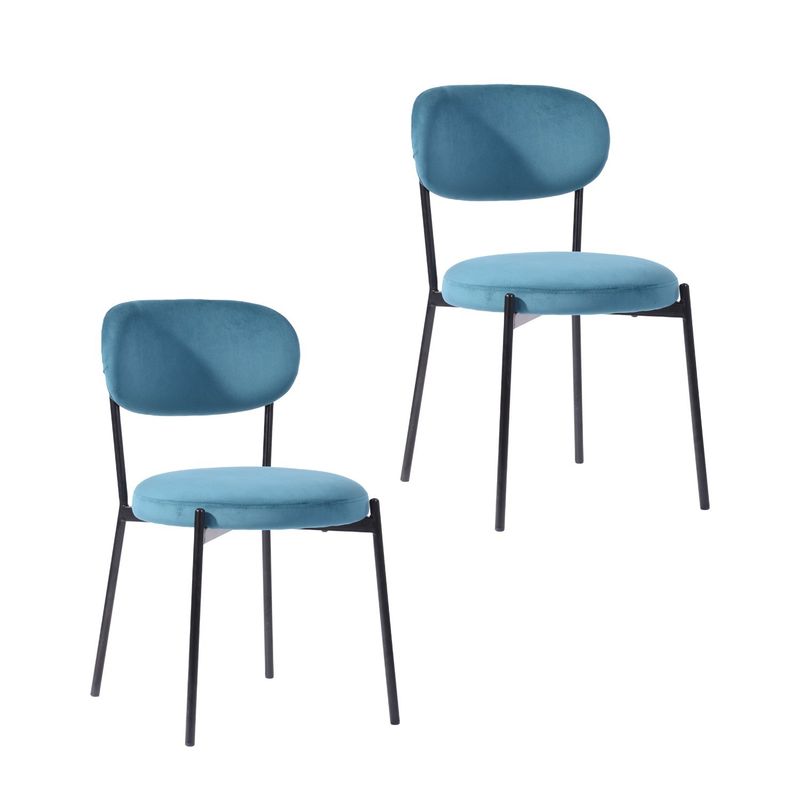 NOVAHUS - Pack 2 Sillas de Comedor Blues Azul