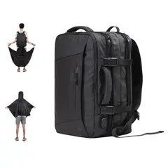 GENERICO - Mochila Maleta Carry On Impermeable Con Capucha Expansible 35L